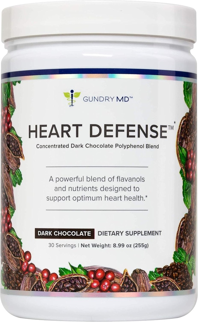 Gundry MD® Heart DefenseTM Concentrated Dark Chocolate Polyfenol Blend, 30 porties