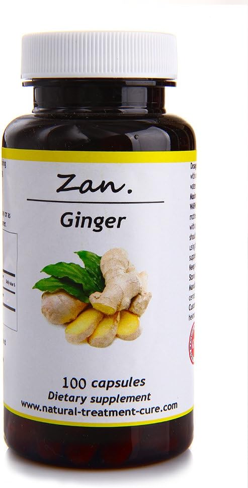 Hekma Center Pure Gemberwortel - Zingiber Officinalis - 100 capsules Vermindert Misselijkheid - Veganistisch