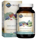 Tuin van het leven Organics Whole Food Multivitamine voor mannen 40+, 60 tabletten, Vegan Heren Multi voor de gezondheid, Well-Being Certified Organic Whole Food Vitamines, Mineralen voor mannen boven 40, Heren Vitaminen