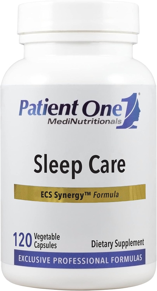 Patiënt One Sleep Care Supplement to Support Transition into Sleep and Rustful Sleep* met kamille, Valeriaan, Melatonine en nog veel meer 120 capsules