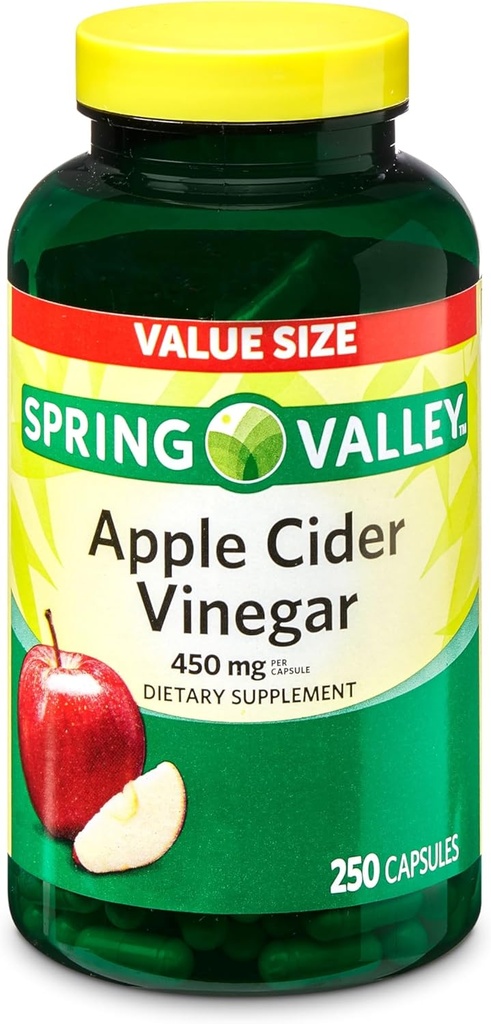 Apple Cider Vinegar Capsules 450 mg ACV Supplement for Wellness, 250 Telling 