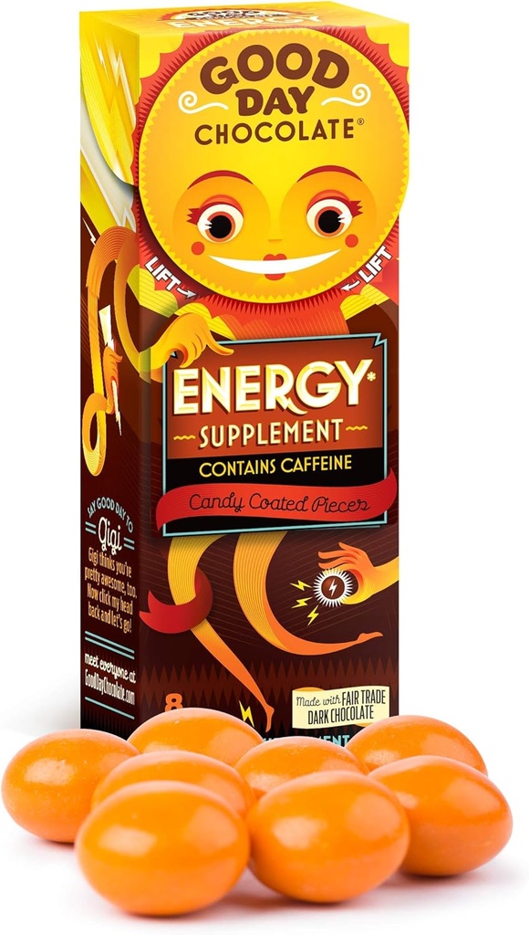 Goede dag chocolade energie supplement 8ct