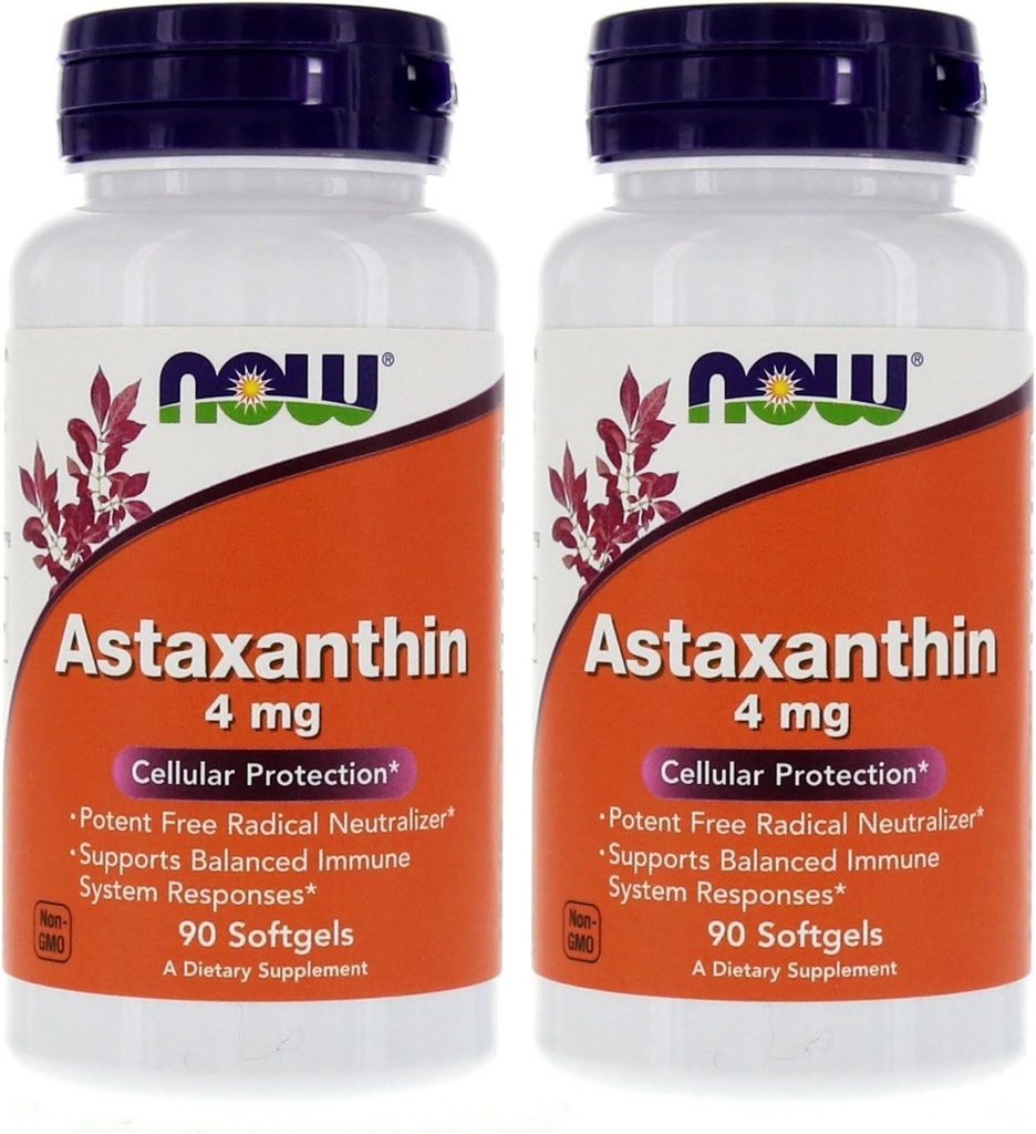 Astaxanthine 4mg 90 Softgels (Cellulaire Bescherming) (verpakking van 2)