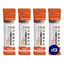 Hydration Powder, Orange Pack van 12 Electrolyte Powder Packets, natuurlijk Flavored Hydrating Packets voor water, Fast Acting Hydrate Electrolytes met Vitaminen B & C, Energie & Recovery