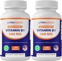 Vitamatic Vitamatic B1 (Thiamine) 500mg 2 Pack (120 Capsules Totaal)