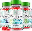 NutraRize (Pack of 3 KetoLyte Keto ACV Gummies, Advanced Formula, Keto Apple Cider Vinegar 1000MG Supplement, Alle Natuurlijke Keto ACV Vitaminen, Officiële Keto Lyte Beoordelingen (180 Gummies)