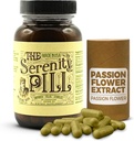 The Serenity Pill 60 Caps - Biologische Mood Pillen & Anti Stress Supplement w/Ashwagandha Root Extract, Passie Bloem Extract, Nutmeg & Green Tea Extract - Natuurlijke passie Bloem Supplement voor Stress