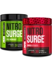 Jacked Factory Nitrosurge Pre-workout in Green Apple & Fruit Punch Nitrosurge Shred Thermogenic Pre-workout voor mannen & vrouwen