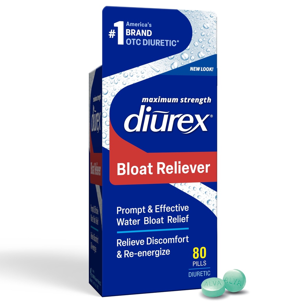 Diurex Ultra Re-Energizing Water Pillen - Relieve Water Bloat - Voel je beter & minder zwaar - 80 Tel.