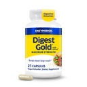 Enzymedica Digest Gold + ATPro, maximale sterkte Enzyme Formula, voorkomt opgeblazen gevoel en gas, 14 belangrijke enzymen inclusief amylose, Protease, Lipase en Lactase, 21 capsules (FFP)