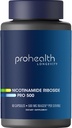 ProHealth Nicotinamide Riboside Pro 500. Gepatenteerd NR Niagen 500mg Plus 250mg TMG. NAD+ Supplement Boosts NAD+. NR Supplement Proven in 300 Studies. 30 porties