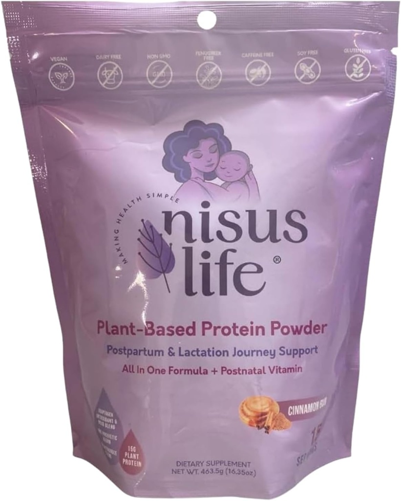 Postpartum & Borstvoeding Proteïnepoeder (16,35 oz, kaneelbrood)