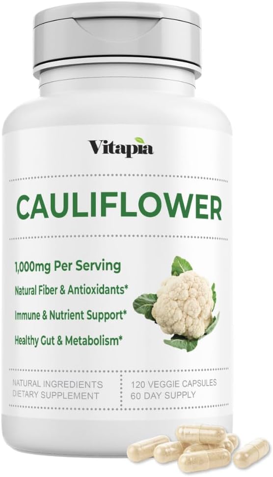 Organische koolzaad Superfood Veggies Poeder Supplement - Natuurlijke Sulforaphane, Vitaminen, Mineralen voor spijsvertering, Energie, Antioxidant Ondersteuning - 120 Plantaardige Capsules, Non-GMO, Glutenvrije