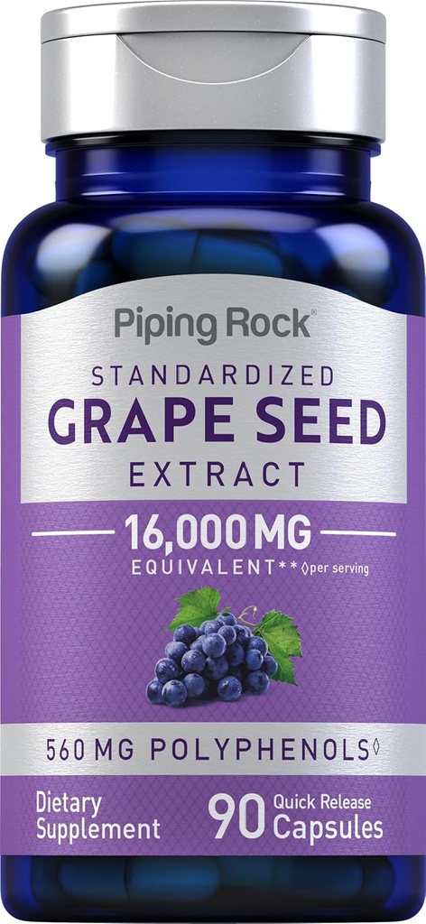 Piping Rock Grape Seed Extract Capsules 