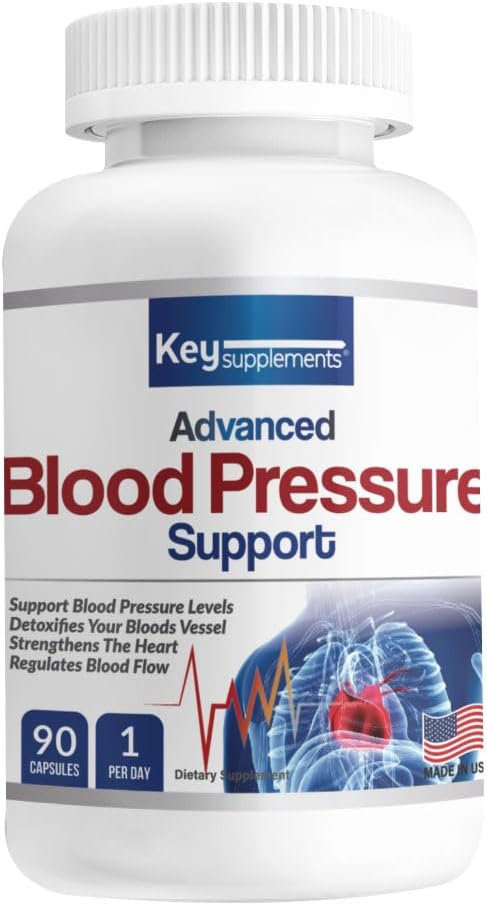 Belangrijkste Supplementen Bloeddruk Ondersteuning 90 Capsules bevatten Niacin Vitamine C B6 B12 Knoflook Bulb Hibiscus Olive Leaf etc