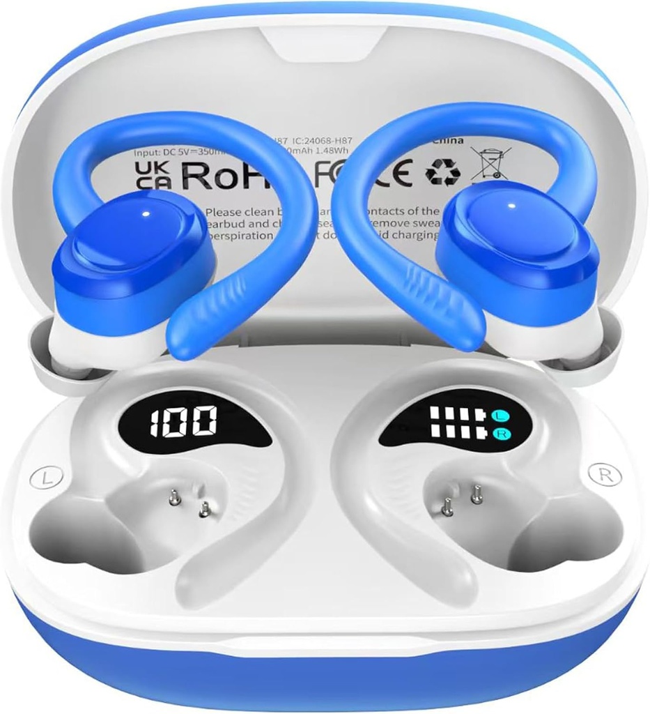 Draadloze oordopje Bluetooth oordopjes, LED display IPX7 waterdicht