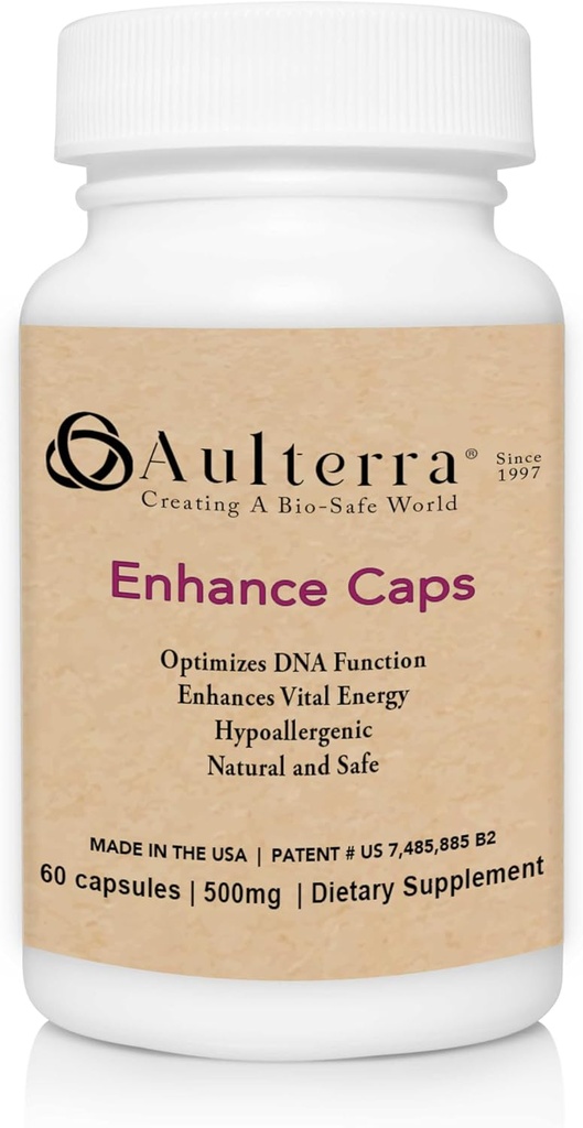 Aulterra Enhancement Supplement om EMF's te neutraliseren en vitale energie te verbeteren, Gepatenteerde Blend van Paramagnetische Mineralen Neutraliseert schadelijke EMF(60 Capsules)