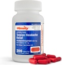 Tijdig - 200 Capletten - Spanning Hoofdpijn en Pijn Reliever met Acetaminophen 500 mg en Cafeïne 65 mg Extra sterkte voor hoofd, nek, schouder en lichaamspijn Reliver, Aspirine Vrij - Made in USA