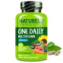 NATURELO Heren Multivitaminen voor mannen 50+ - Een Dagelijkse Multivitamine voor mannen met vitamines, mineralen & Organic Whole Foods, Boost Energy & Health, Non-GMO, 120 Vegetarische Capsules