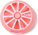 Pillen Organisator Travel Pill Container 7 Compartiments Weekly Pill Box Ronde Daily Cute Pill Case voor pillen Vitamine Visolie Supplementen Container (Roze)