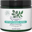 Vitanica Fytooestro Herbal Non-GMO PMS, Menopauze Relief Supplement voor vrouwen, Hormone Balance, Nachtzweters & Hot Flash Relief, Soy Isoflavones, Vegan, Poeder 8 Oz (Fytooestro Herbal Pro Logo)