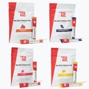 TB12 Electrolyte Powder for Fast Hydration by Tom Brady, 4-pack stickpacks (Libonade, Blueberry Granaatappel, Fruit Punch & Peach Mango), Natural, Easy to Mix. Lage suiker, lage calorie (60 porties)
