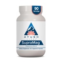 Ayush Kruiden SupraMag - Magnesium Blend, 400mg Magnesium Complex Supplement met chelated Magnesium Bisglycinaat, Citrate, Ororaat voor Slaap, Energie, & Brain Health - 90 Vegetarian Capsules (1 telling)