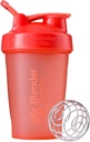 BlenderBattle Classic Shaker Bottle Perfect voor eiwitshakes en pre-workout, 20-ounce, Coral
