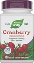 Nature's Way Cranberry Premium Blend, ondersteunt Urinaire Tract Health*, met vitamine C, voor mannen en vrouwen, geen gluten, 120 tabletten (Verpakking mei Vary)