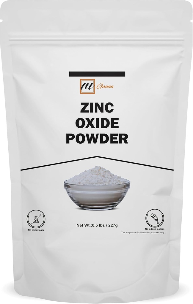 100% natuurlijk zinkpoeder Gemicroniseerd niet-nano ongecoat deeltjes 0,5 LBS / 227 GMS