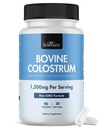 Colostrum Supplement Extra sterkte 1500mg per portie - Gras Fed Colostrum Capsules van runderen Eerste melken, Ondersteunt Gut Health en Immuniteit voor vrouwen en mannen - Non-GMO, Glutenvrij, 90 Tel.