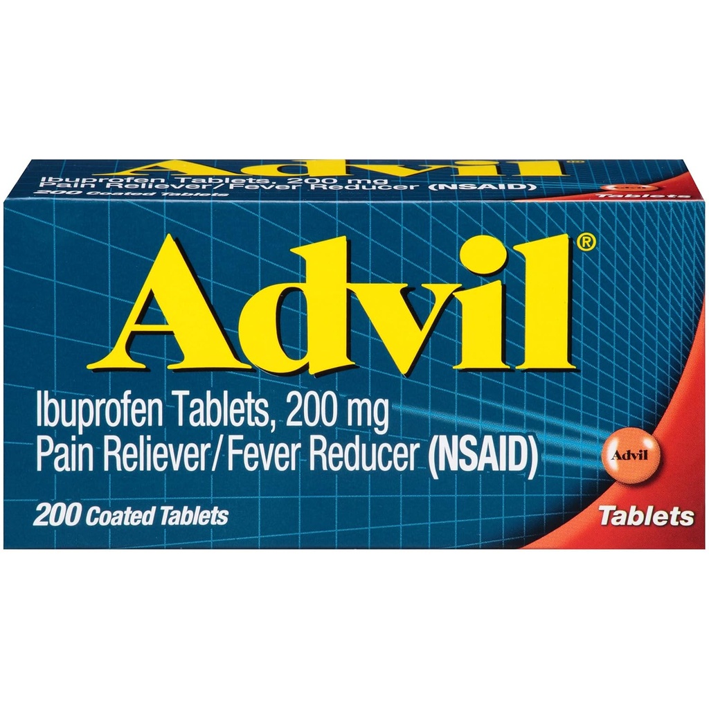 Advil Ibuprofen 200mg 200 gecoate tabletten