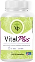 Vital Plus - Behandeling voor spataderen Veins en ondersteuning Gezamenlijke structuur - Energiesupplement - 100% Biologische 60 Capsules