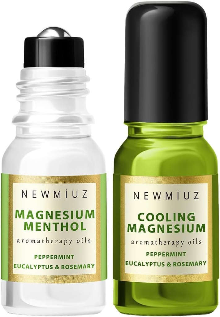 Koelen Magnesium Blend Roll On Pack van 2 - Perfect Zelfzorg Cadeau voor verjaardag Kerstmis of Stocking Stuffers