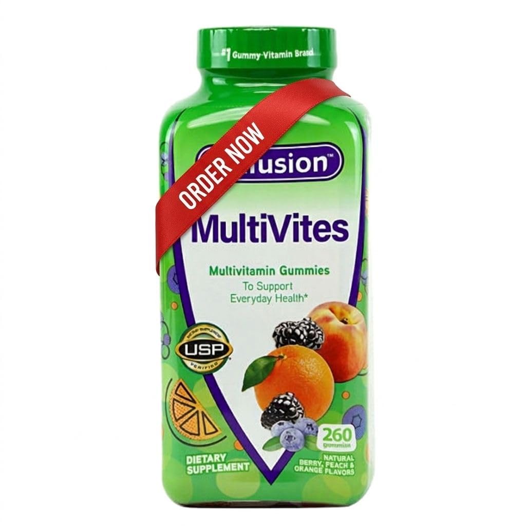Vitafusies Multivites Gummies 260 ct, Support Everyday Health - (pakket van 1) Zeven dagen pillen geval inbegrepen