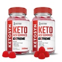 Justified Laboratories Ketosyn Keto ACV Gummies Extreme (2000 mg) - 60 Count, Pack of 2 - Made with the Mother & Vitamin B12 - Non-GMO, Vegan, Gluten Free - 60 Servings