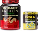 Nutrologie TRIPACT Vegan Protein Powder, voor Vegan Protein Shakes, Pindakaas Vanille (20 porties) BCAA Natural, Plant Based BCAA Powder, Limonade Flavor (30 porties)