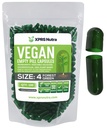 XPRS Nutra Maat 4 Lege Capsules - 100 Tel kleine Lege Vegan Capsules - DIY Plantaardige Capsule vullen - Vulbare Do-It-Yourself Veggie Pillen Caps voor supplementen (Forest Green)