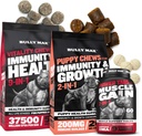 Bully Max Hond vitaliteit Kauwt, Muscle Builder Tabs (60 tabs) & Puppy Kauwt Bundle 