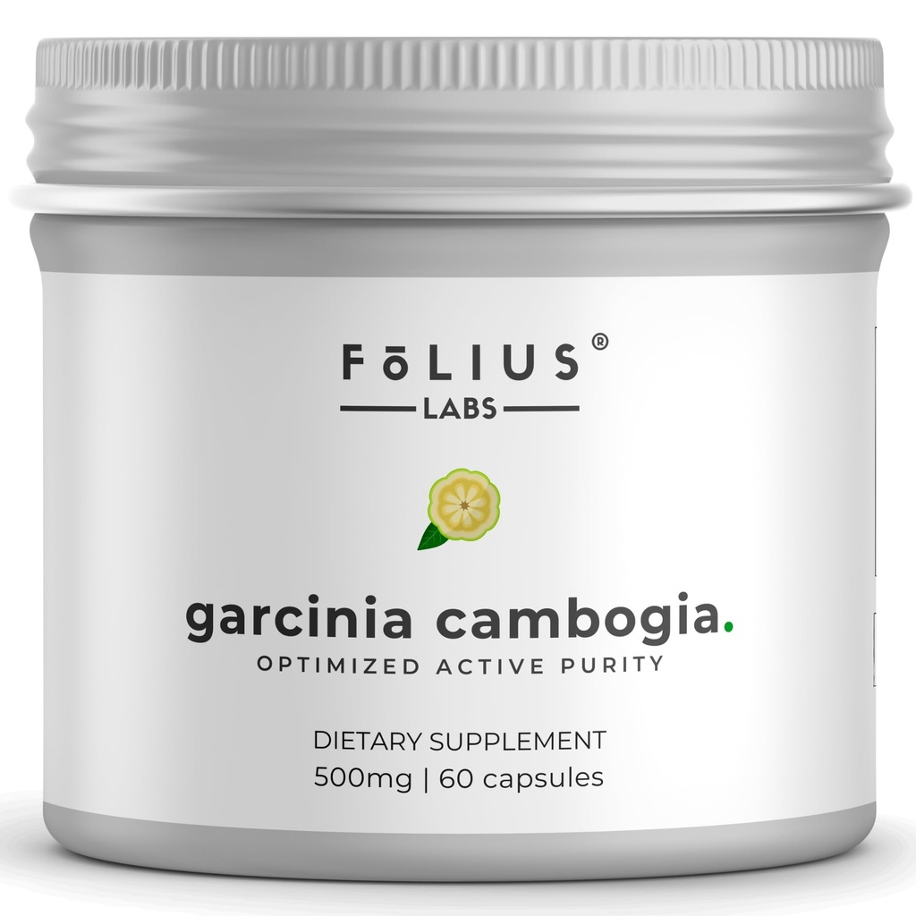 Pure Garcinia Cambogia Extract Supplement 500mg - 100% natuurlijk HCA Extract Geconcentreerd tot 60% - Ondersteunt gezonde spijsvertering en stofwisseling - 60 capsules