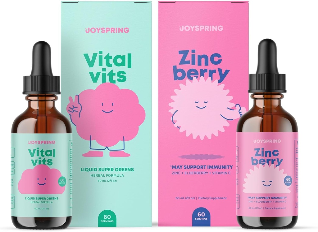 JoySpring Daily Multivitamine & ZinkBerry Bundle 