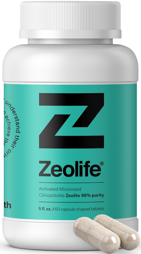 Zeoliet geactiveerd 1 Gram per capsule Micronized Clinoptiloliet 96% Zuiverheid. Ultra FINE
