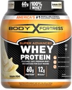 Body Fortress Super Advanced Wei Proteïne Poeder, Banana Creme Gearomatiseerd, Glutenvrij, 2 Lb