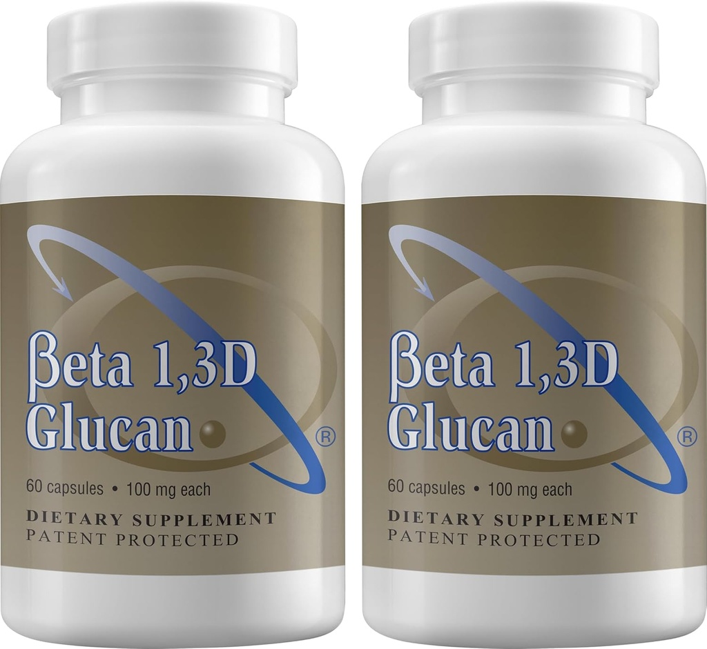 Transfer Point Immune Support Supplement Zeer gezuiverd Beta 1,3D Glucan 100 mg per capsule (b-glucaanvezel) (verpakking van 2)