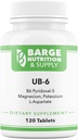 Barge Nutrition & Supply UB-6 voor neuropathie, stressrespons en energieproductie (120 tabletten)