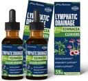 Verlaters Lymfatische Drainage Drops for Lymph Detox Cleanse, Gotas de Equinacea y Diente de Leon para Drenaje Linfatico, Lymfoedeem Ondersteuning Formule met Echinacea, Gebruik met Massage Tool. 4oz