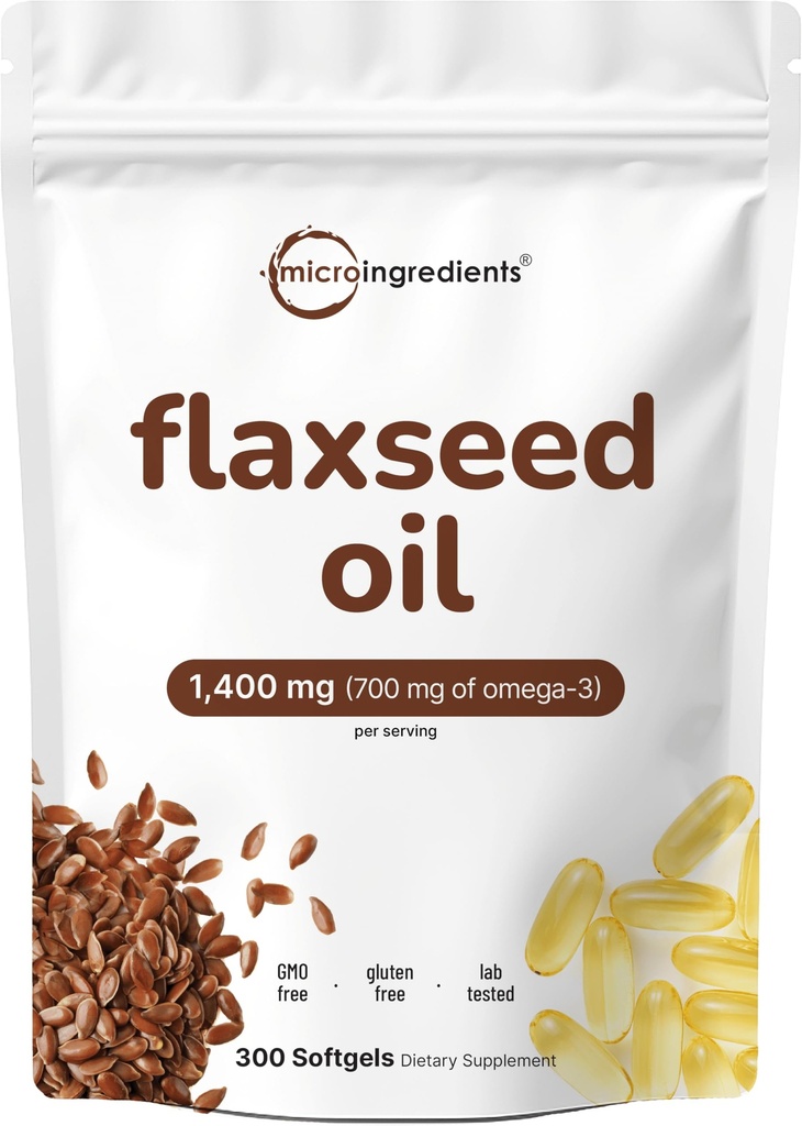 Vlaszaadolie 1400mg Softgels, 300 Tellingen 