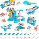 Walvisboot A1 coding speelgoed voor kinderen, bouwblok robot, leuke STEM Speelgoed met magnetische controller en sensorblokken, Screen-Free Coding met 3 gids boeken voor kinderen 3-6