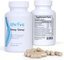 Drijven Goede Diepe Slaap - Slaapsupplement met Calcium Carbonaat, Vitamine B6, Magnesium - Slaaphulp Formule met Melatonine, L-Tryptofaan, 5-HTP, Inositol, Natuurlijke Plant Extracten - 60 Veggie Capsules